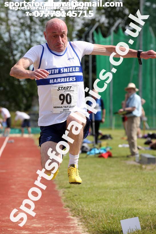 Mens long jump, 2019 NEMA Track and Field Champs, Monkton. Photo:  David T. Hewitson/Sports for All Pics
